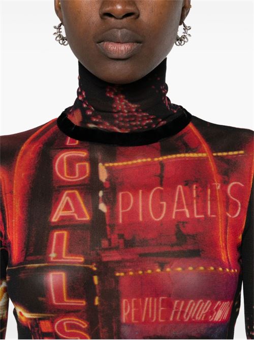 pigalle printed long sleeve top JEAN PAUL GAULTIER | 2430FTO206T55200301550